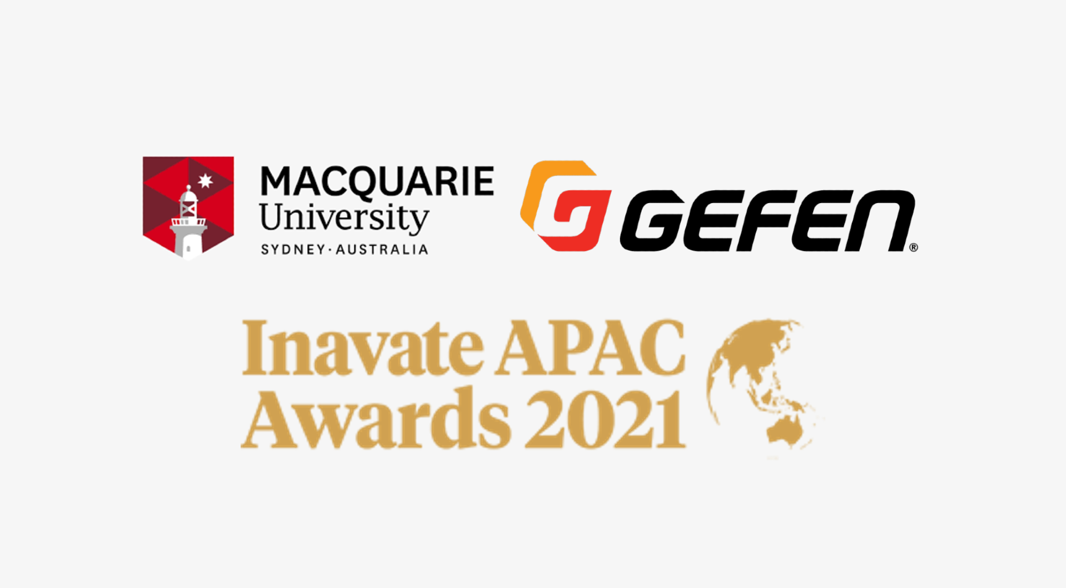 Macquarie University Wins with Gefen® at InAVate APAC Awards Nice