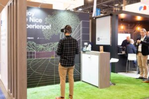 Technologies on display at the Nice booth in CES 2020.